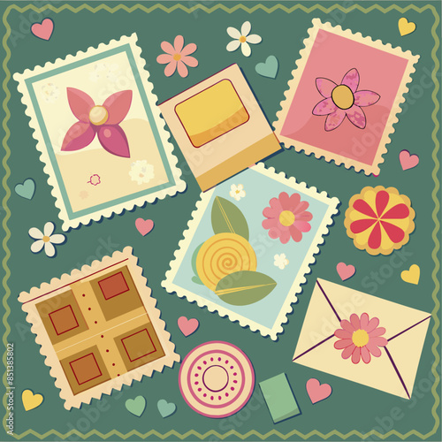 decorative scrapbooking paper and stamps, elegant backgrounds, artist beauty, select decorative paper, choose coordinating stamps, design scrapbook pages, stamp images on paper, adhere stamped paper