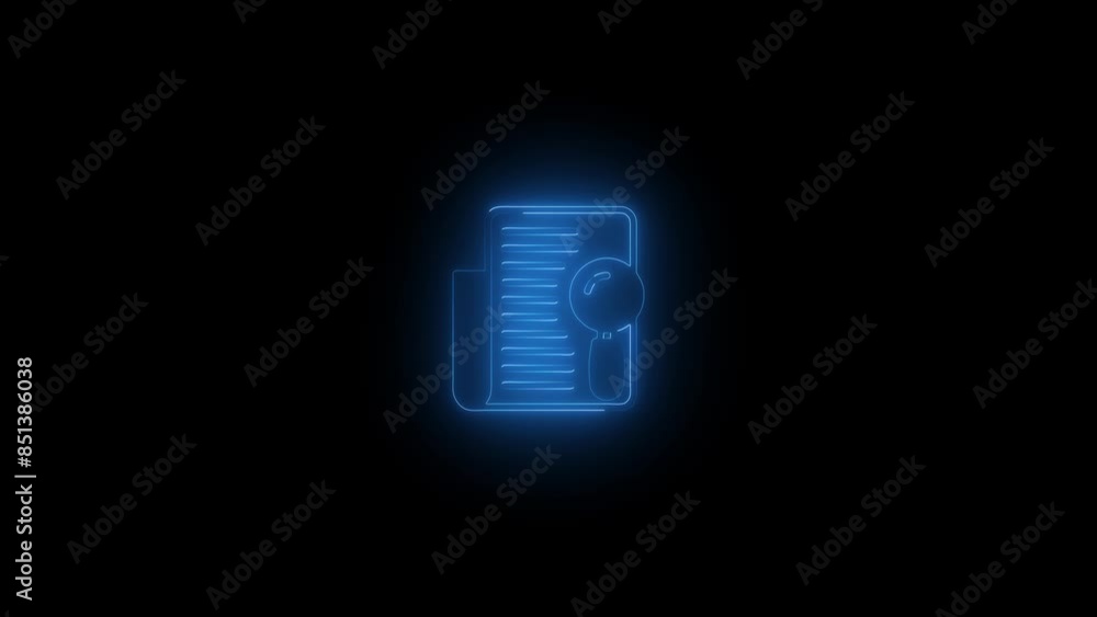 Abstract neon line Blank notebook and pencil icon isolated on black background. Abstract neon line Blank notebook and pencil icon isolated on black background.
