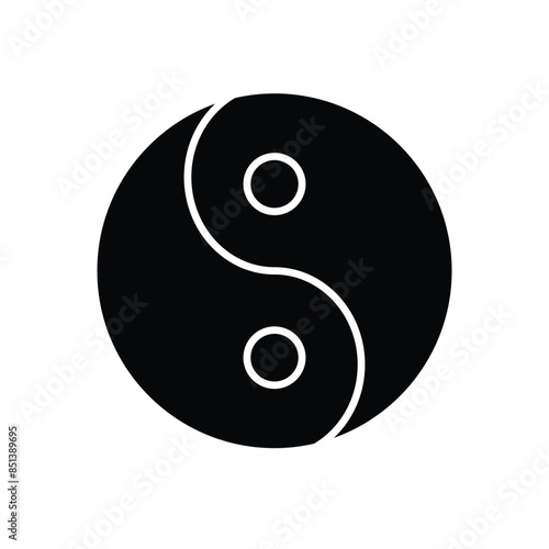 Yin Yang vector icon