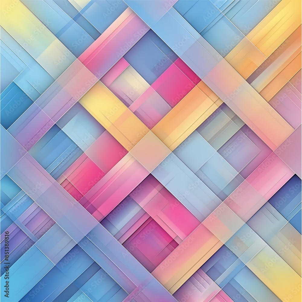 Abstract Colorful Intertwined Geometric Shapes Abstract Colorful Intertwined Geometric Shapes