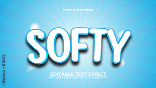 soft editable text effect