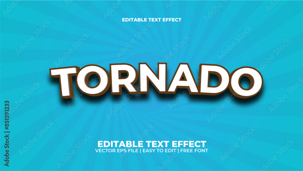 tornado editable text effect tornado editable text effect
