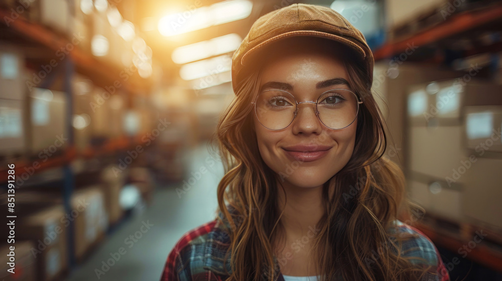 E-commerce success as a happy woman at the office organizes shipments, online sales and customer satisfaction. E-commerce success as a happy woman at the office organizes shipments, online sales and customer satisfaction.