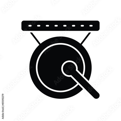 Chinese Gong vector icon