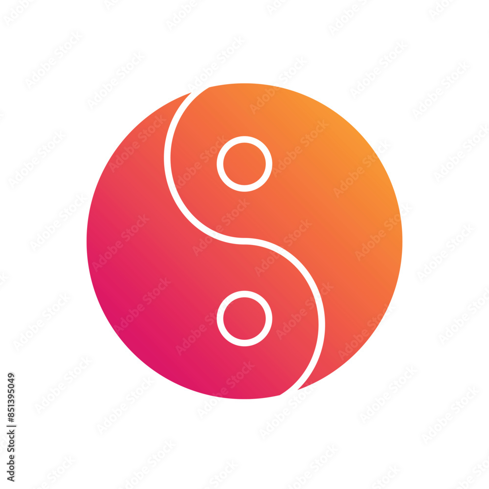 Yin Yang vector icon Yin Yang vector icon