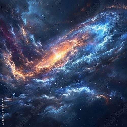 Galactic Spiral of the Interstellar Pulsar © Louis Deconinck