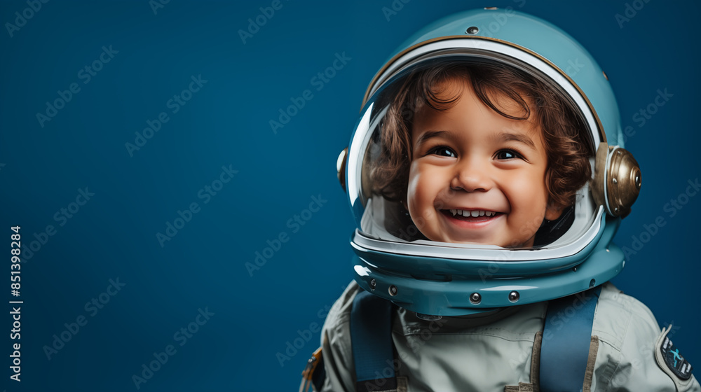 Little boy wearing an astronaut suit Little boy wearing an astronaut suit