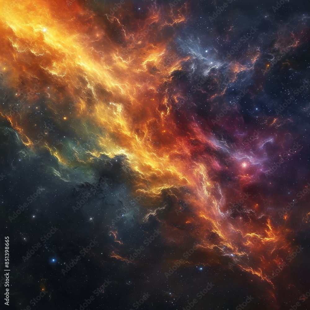 Fototapeta premium Eternal Nebula Cosmic Horizon