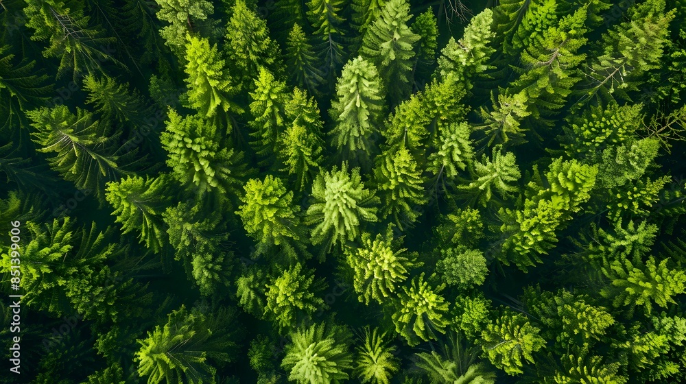 Aerial view of forest, showcasing�ecosystem health. Aerial view of forest, showcasing�ecosystem health.