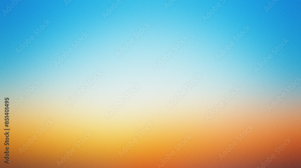 Stunning Gradient Sky at Sunset with Vibrant Colors Blending from Blue to Orange, blurred noise and grainy texture Stunning Gradient Sky at Sunset with Vibrant Colors Blending from Blue to Orange, blurred noise and grainy texture