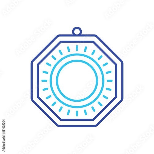 Pa Kua Mirror vector icon