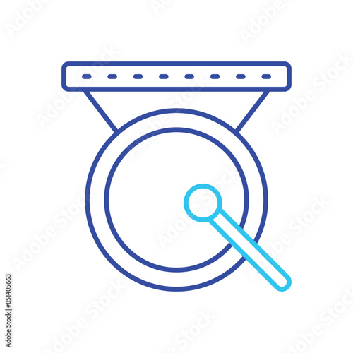 Chinese Gong vector icon