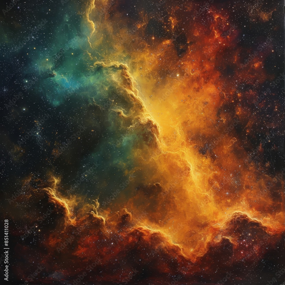 Fototapeta premium Radiant Nebula Sky