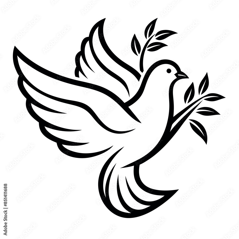 Fototapeta premium set of silhouettes of birds Vector illustration silhouette image icon.set of silhouettes of birds Vector illustration silhouette image icon.