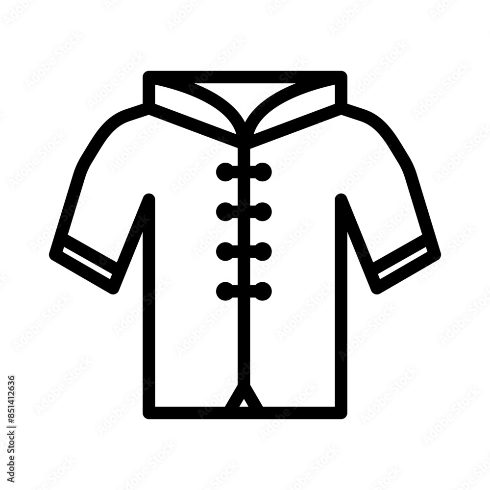 Obraz premium Chinese clothes line icon. Chinese new year icon. Chinese new year icon isolated on white background. Transparent background, minimalist symbol. Vector images