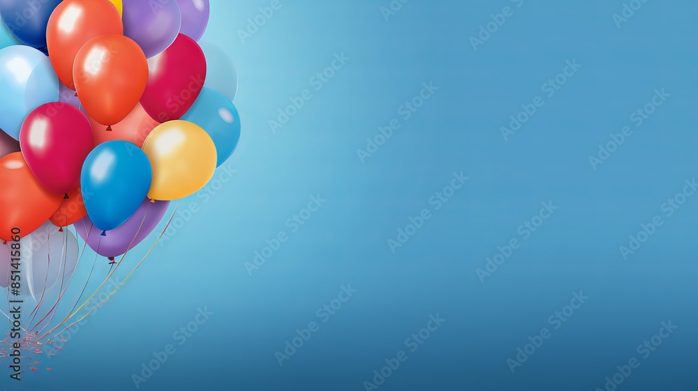 Bright balloons celebration: colorful birthday party background
Bright balloons celebration: colorful birthday party background