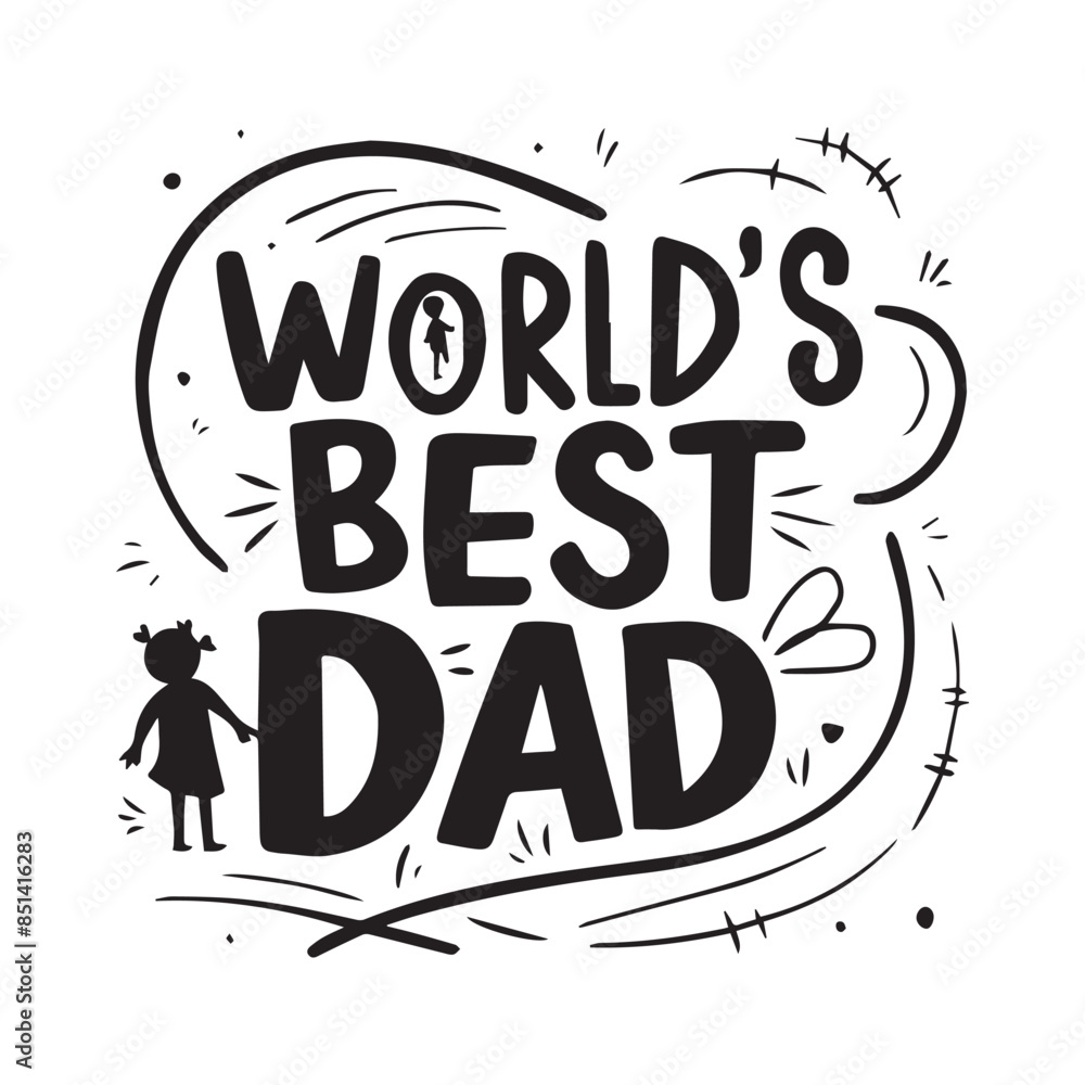 Fototapeta premium Happy fathers day typography tshirt design template, fathers day typography design
