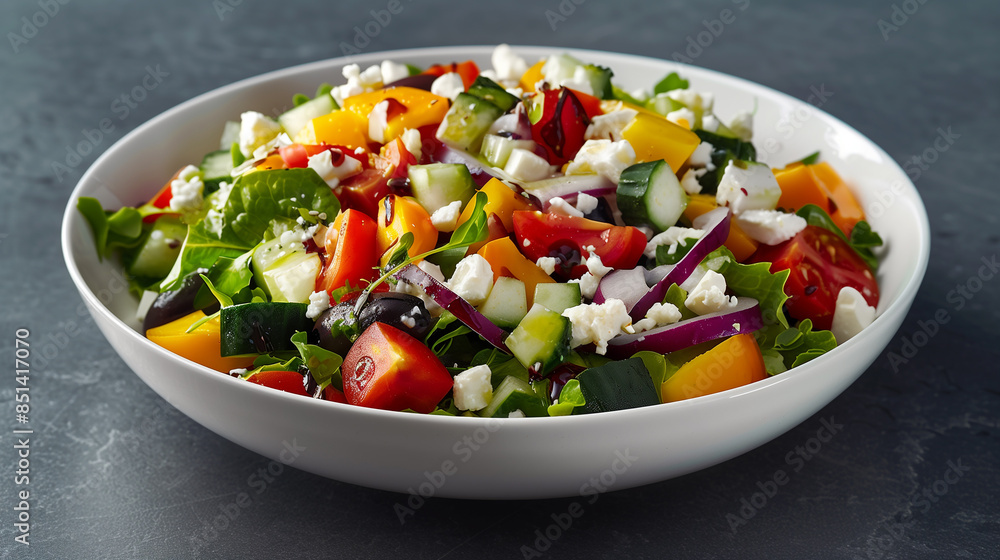 vegetable salad in a bowl vegetable salad in a bowl