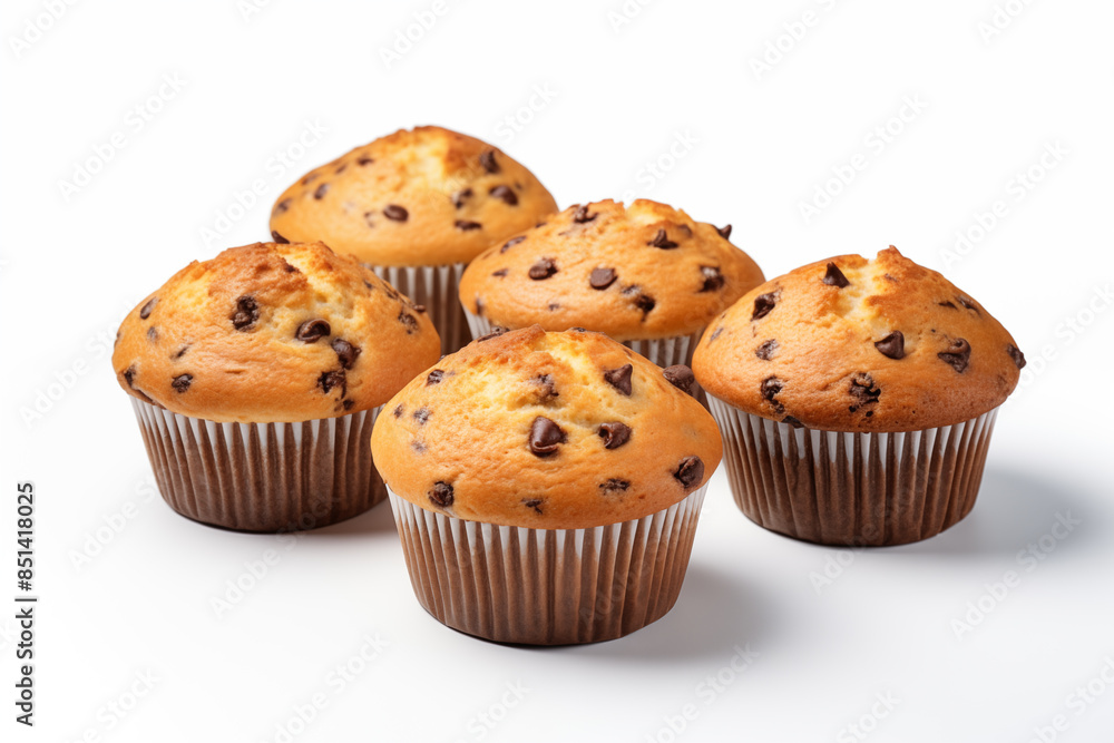 delicious muffins on isolated white background delicious muffins on isolated white background
