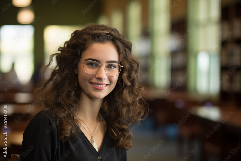 Portrait of young pretty girl at indoors Portrait of young pretty girl at indoors
