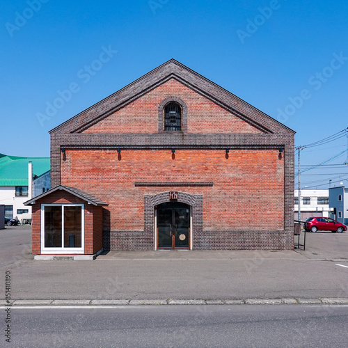 JR芽室駅近くに建つ十勝めむろ赤レンガ倉庫（北海道芽室町）