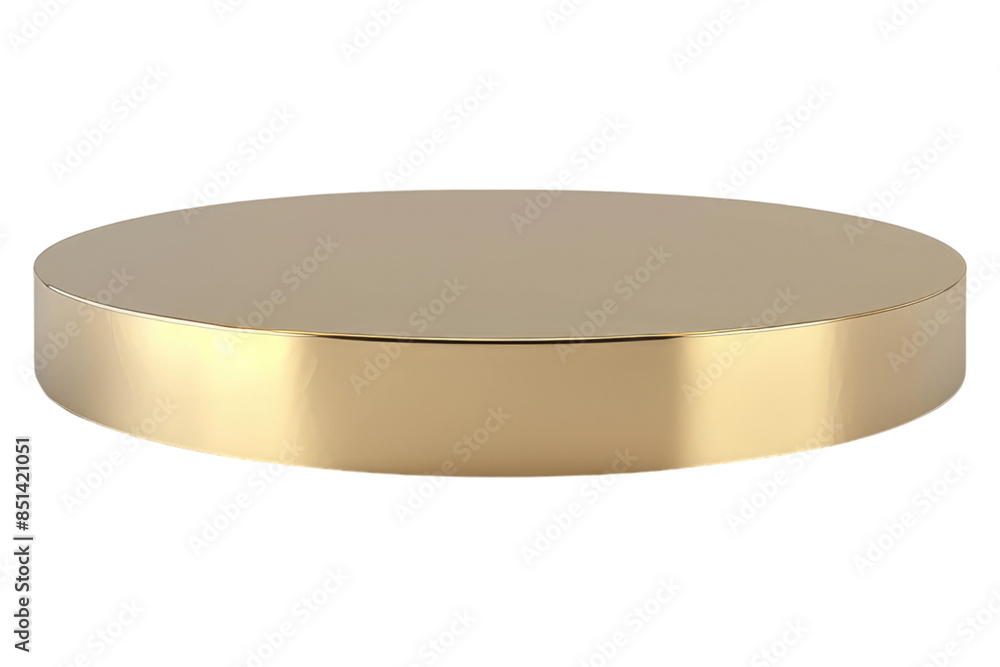 Empty golden podium isolated on transparent background Empty golden podium isolated on transparent background