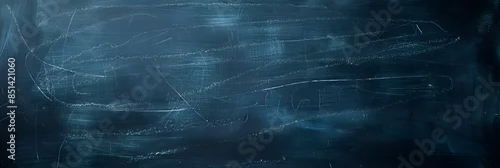 Panel kuchenny z motywem A copy space image of a dark blue chalkboard with traces of erasing creating a textured background