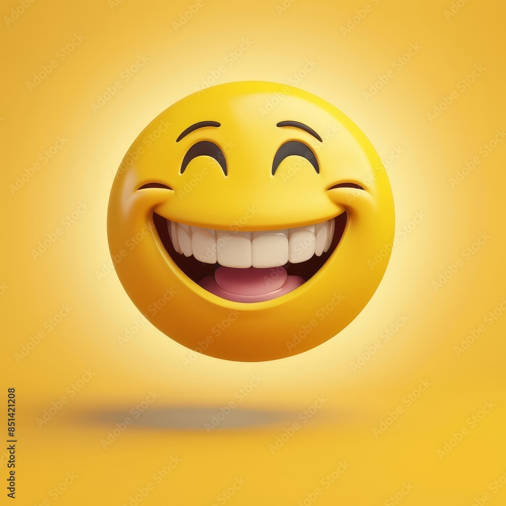 a close up of a smiley face with a big smile a close up of a smiley face with a big smile