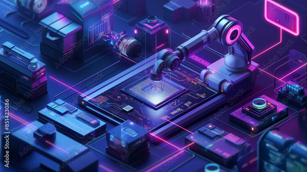 Vector illustration of automation data analysis concept. Marketing bot. Automated data analysis. automatic data collection concept Vector illustration of automation data analysis concept. Marketing bot. Automated data analysis. automatic data collection concept