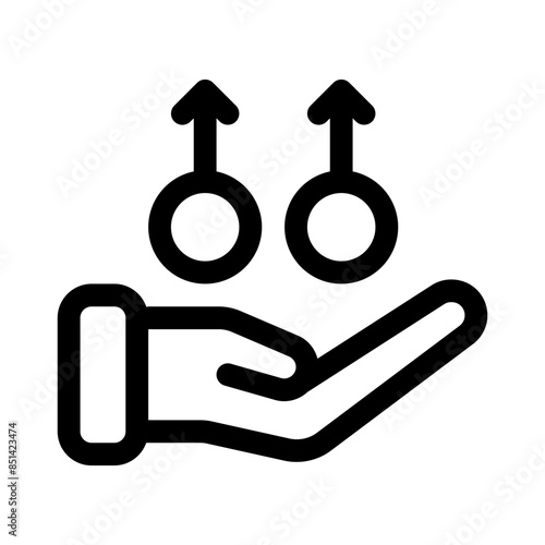 gay line icon