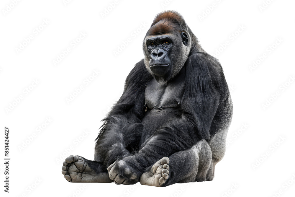 Gorilla isolated on transparent background Gorilla isolated on transparent background