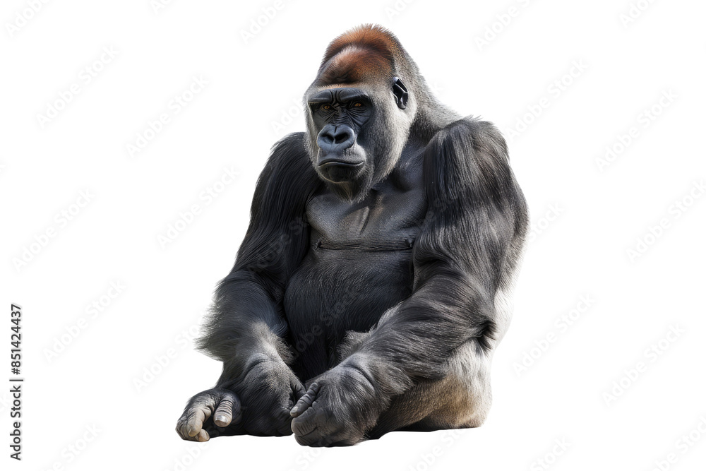 Gorilla isolated on transparent background Gorilla isolated on transparent background