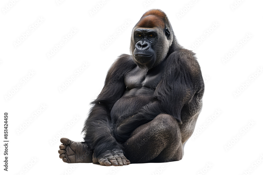 Gorilla isolated on transparent background Gorilla isolated on transparent background