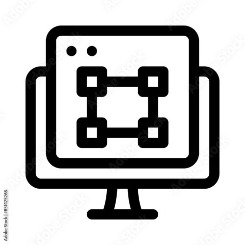 graphic design line icon