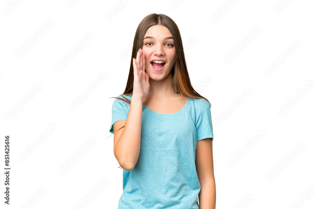 Teenager girl over isolated chroma key background with surprise and shocked facial expression Teenager girl over isolated chroma key background with surprise and shocked facial expression