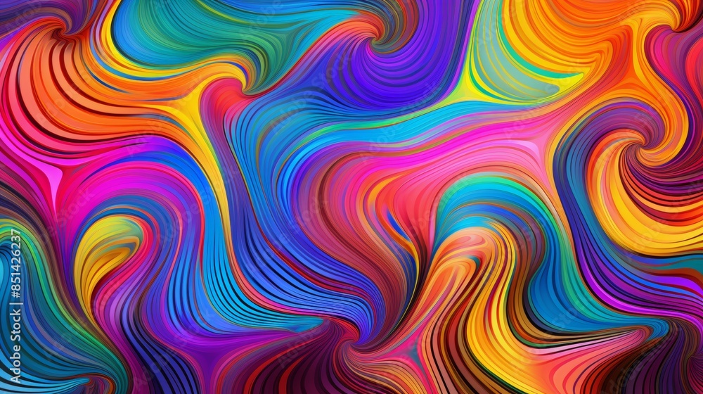 a vibrant psychedelic background with multicolored wavy lines, featuring bold, irregular, and contrasting colors that create a trippy a vibrant psychedelic background with multicolored wavy lines, featuring bold, irregular, and contrasting colors that create a trippy