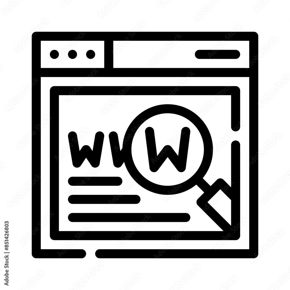 website line icon website line icon