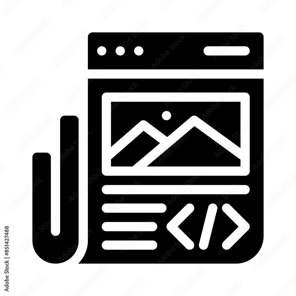 web design glyph icon web design glyph icon