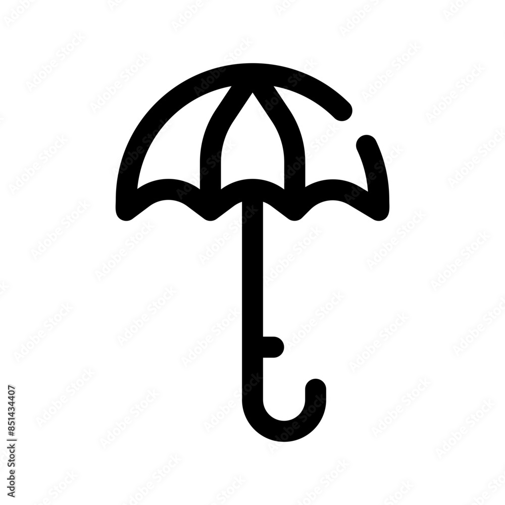 umbrella line icon
