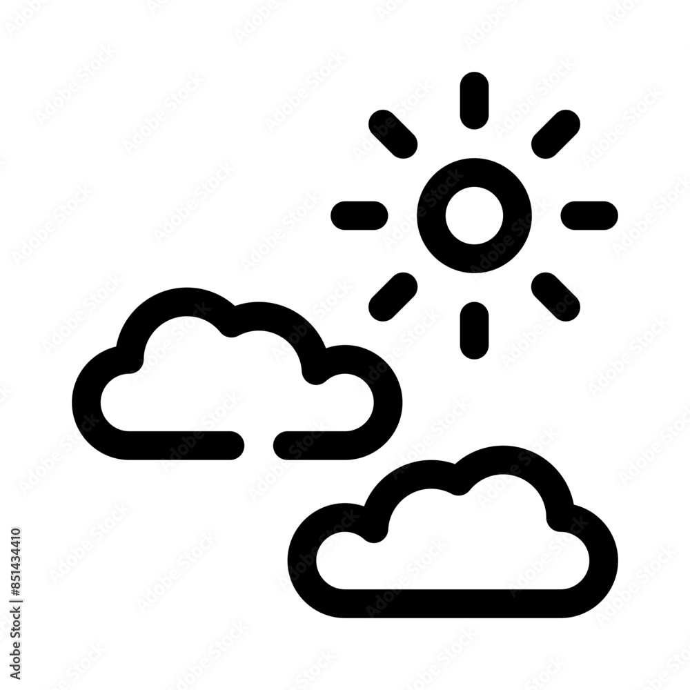 weather line icon weather line icon