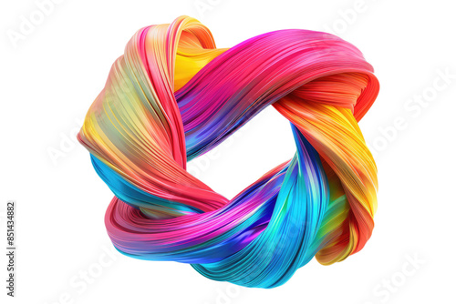 Rubber colorful swirl isolated on transparent background  © posterpalette