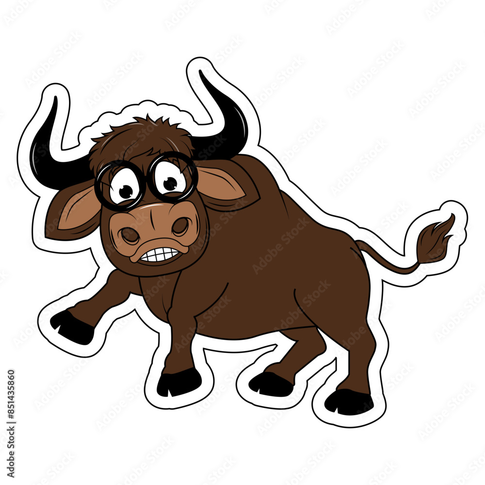Cute Cartoon Bull Cute Cartoon Bull