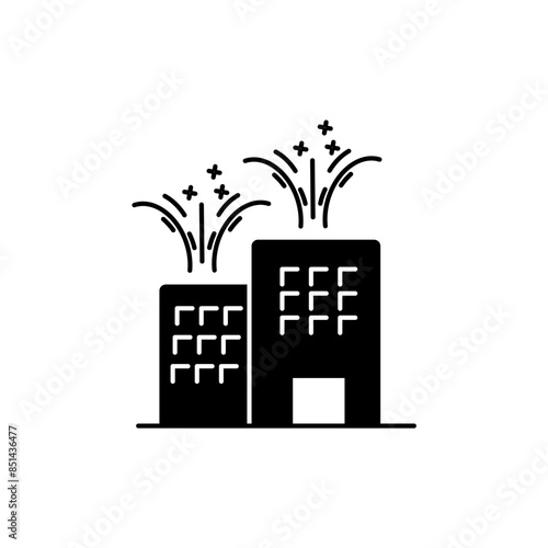 new year concept line icon. Simple element illustration. new year concept outline symbol design.
