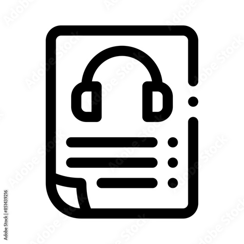 transcription line icon