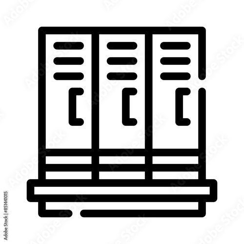 locker line icon