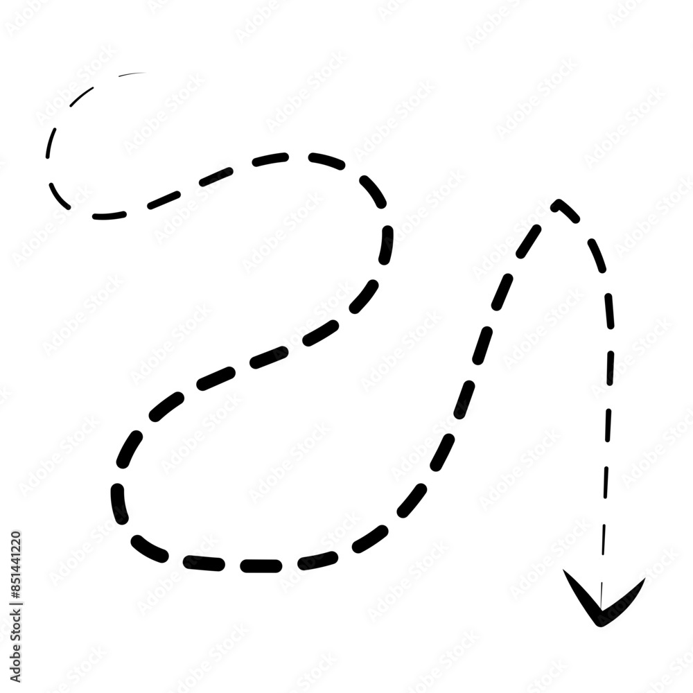 Dotted Line Arrow Dotted Line Arrow
