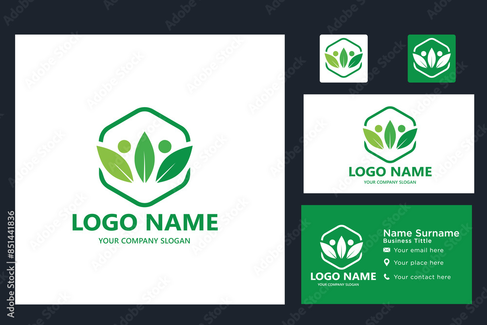 leaf logo design ready vector template leaf logo design ready vector template