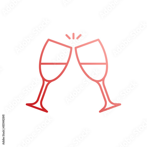 Cheers vector icon