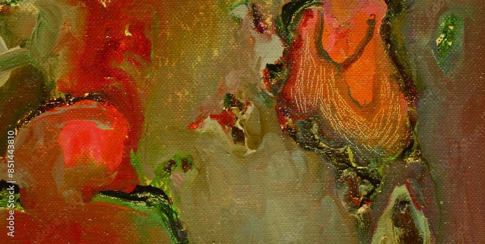 Fototapeta premium Chromatic Chaos Unleashed: Revel in the Vibrant and Joyful Symphony of Colors in an Abstract Creation