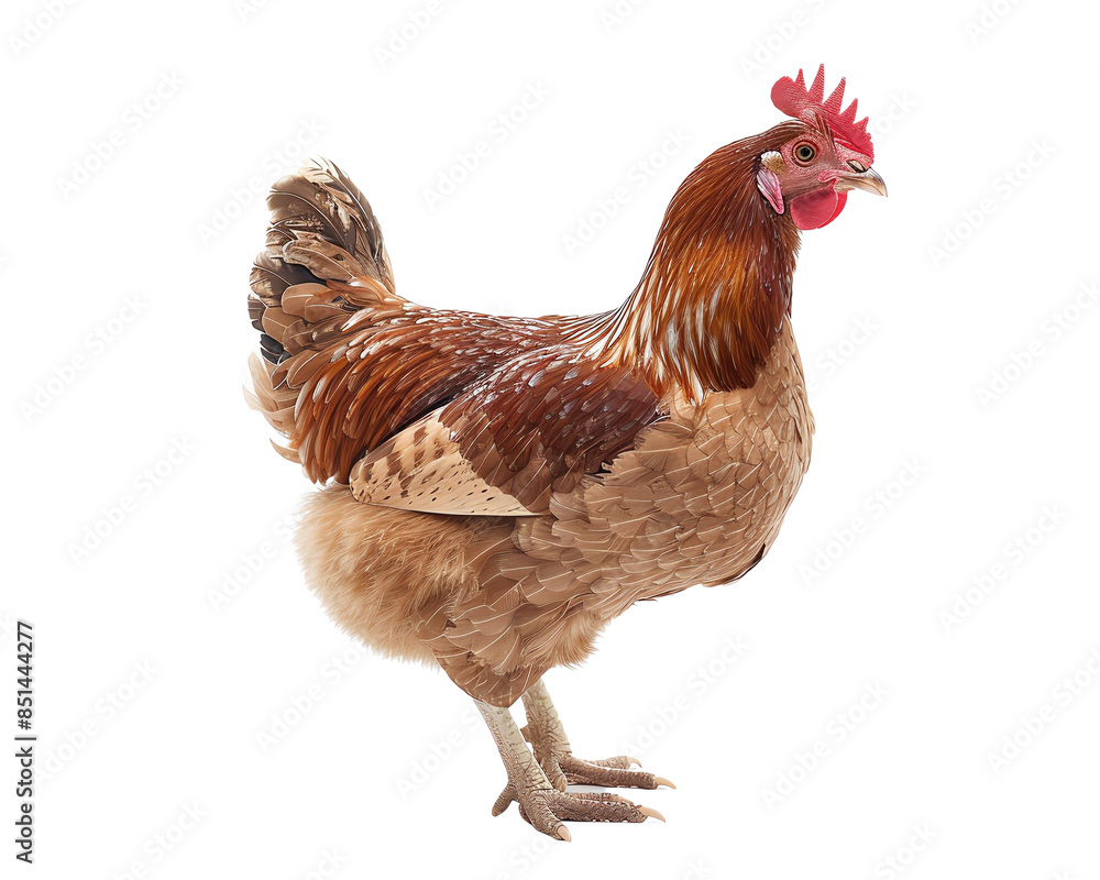 Fototapeta premium rooster isolated on white background